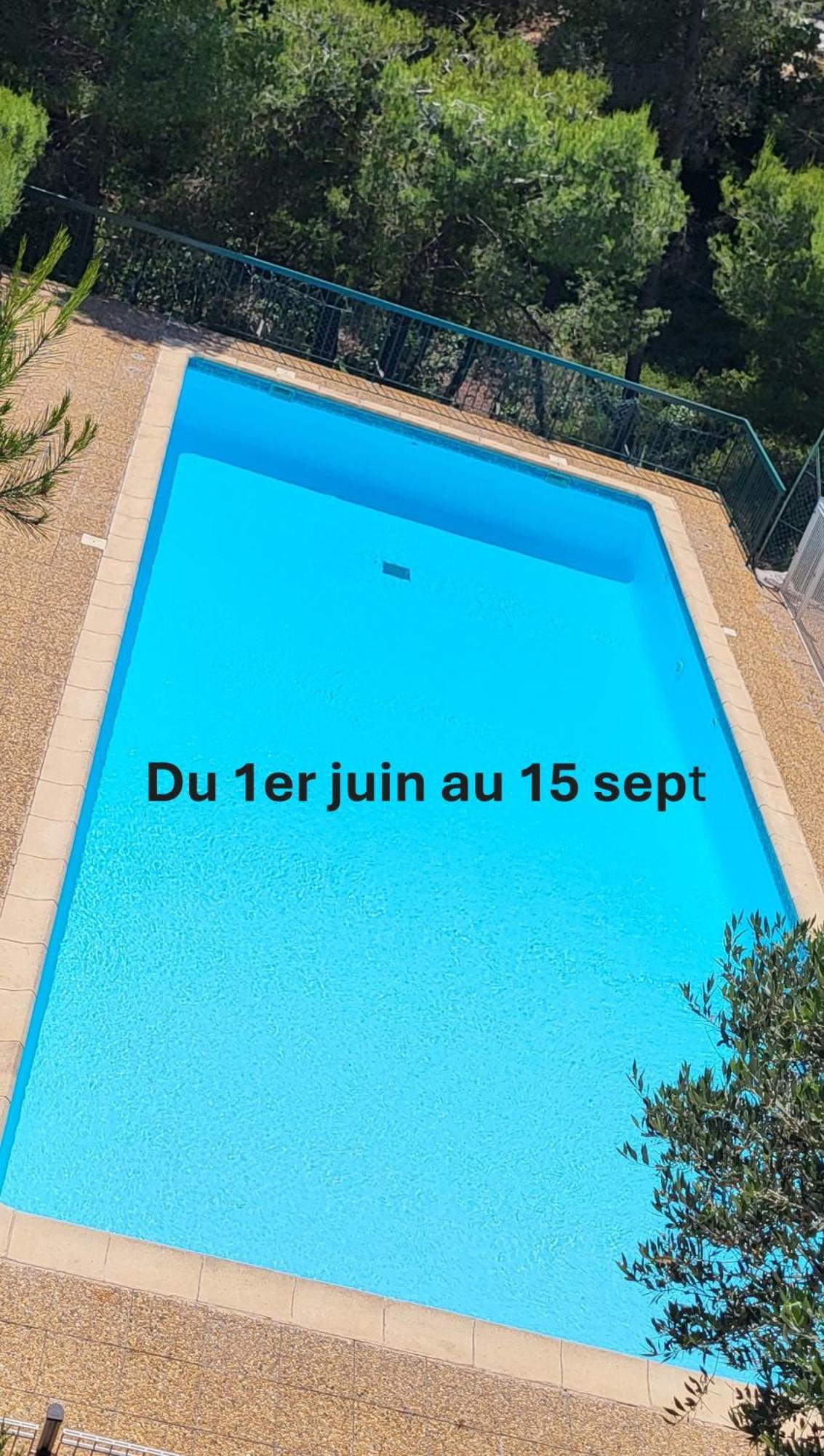 Appartement En Residence Avec Piscine Bandol Buitenkant foto